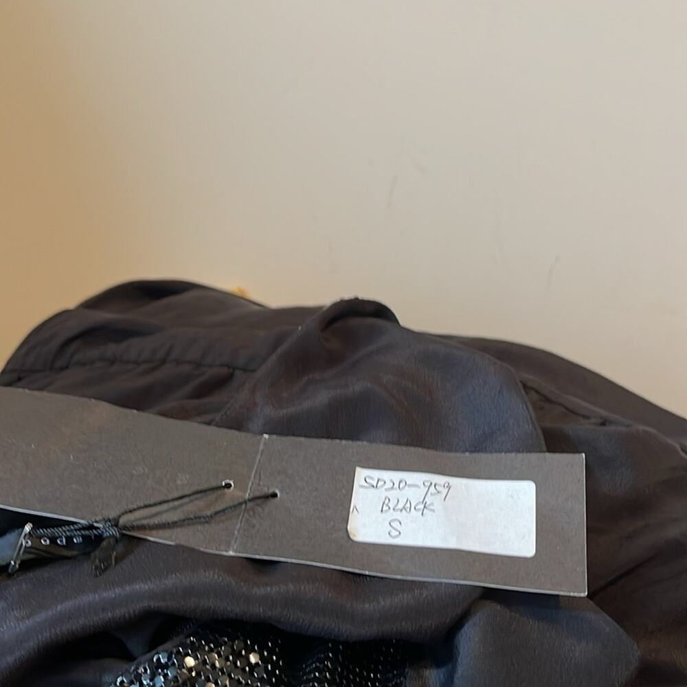 Sheri Bodell One Shoulder Beaded Dress  Black Size S - Picture 10 of 12